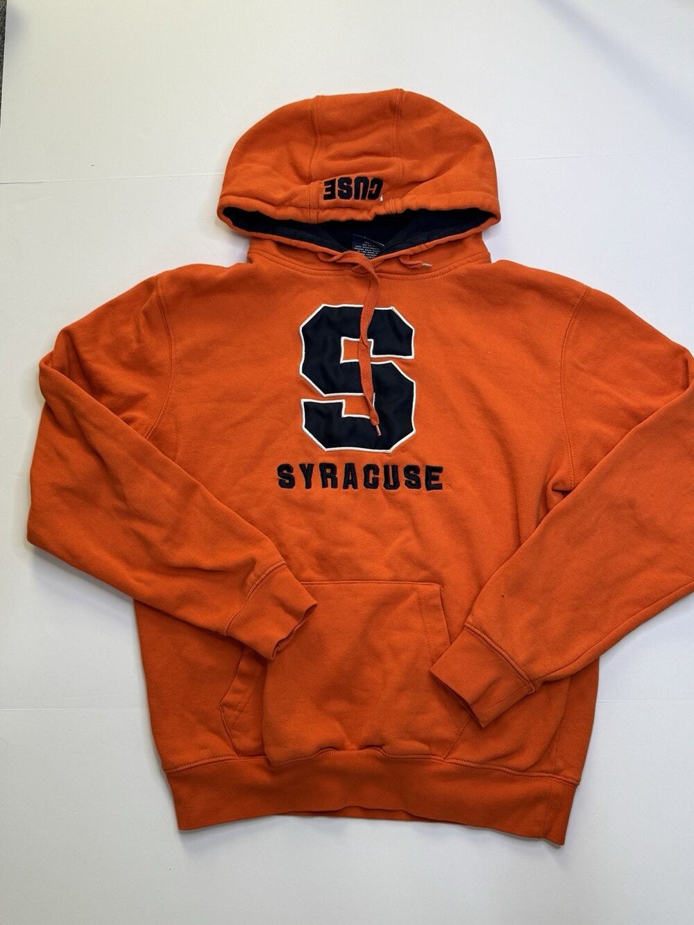 Campus Heritage Syracuse Orange Hoodie Mens M Pullover Fleece Embroidered Cuse